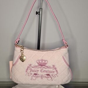 Juicy Couture Light PinkMini Quilted Shoulder Bag